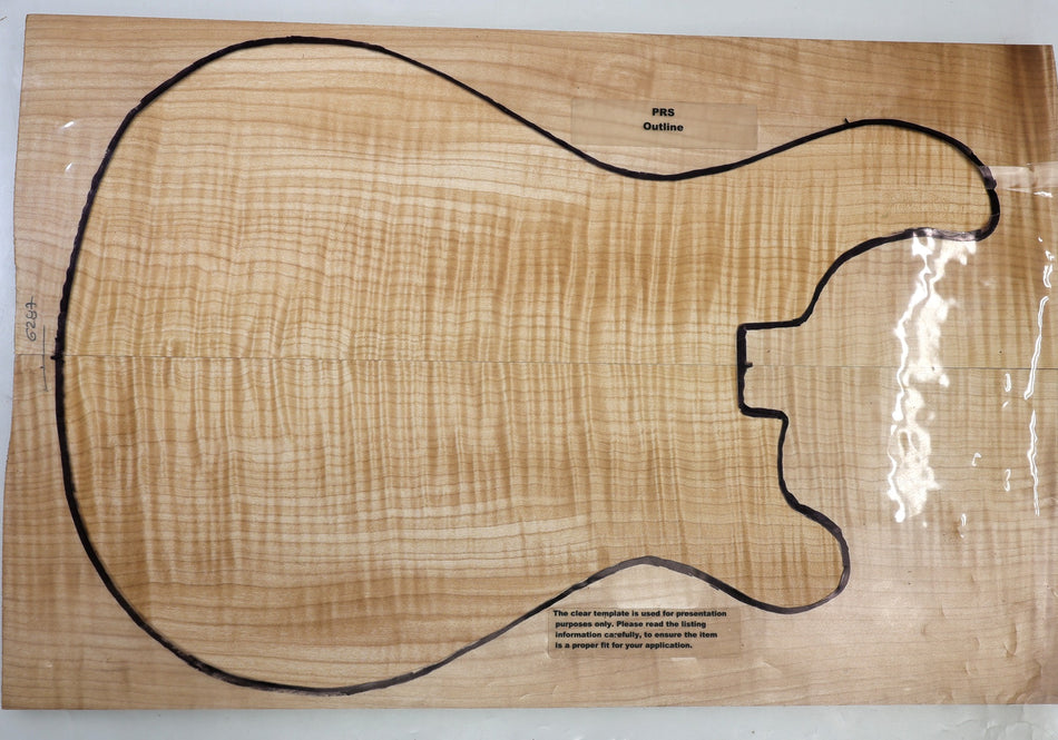 Maple Flame Guitar set, 0.8" thick (+GREAT FIGURE +3★) - Stock# 6-6287