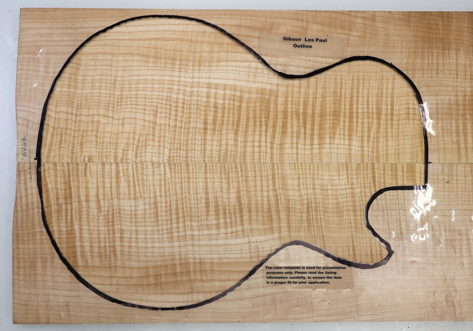 Maple Flame Guitar set, 0.8" thick (+GREAT FIGURE +3★) - Stock# 6-6287