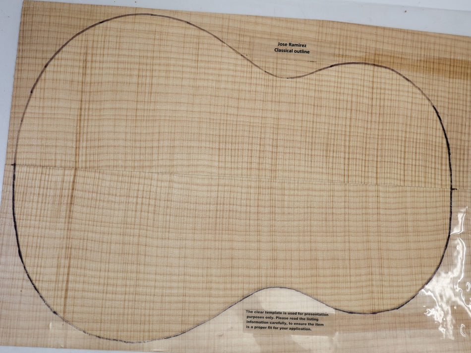 Maple Flame Classical back & side set (HIGH FIGURE) - Stock# 6-6423