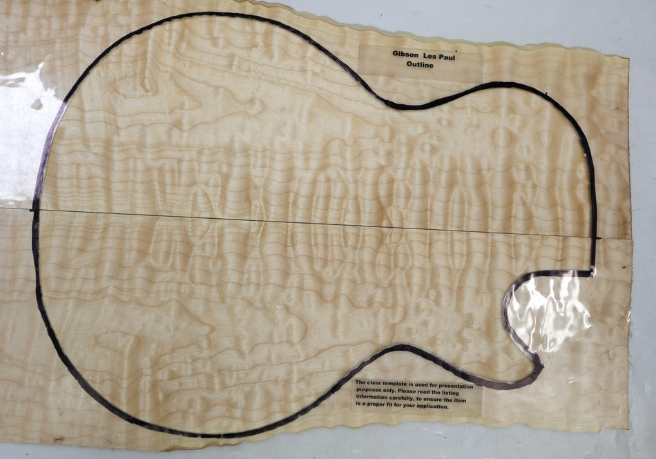 Maple Quilt Guitar set, 0.24" thick (Good Figure) - Stock# 6-6424