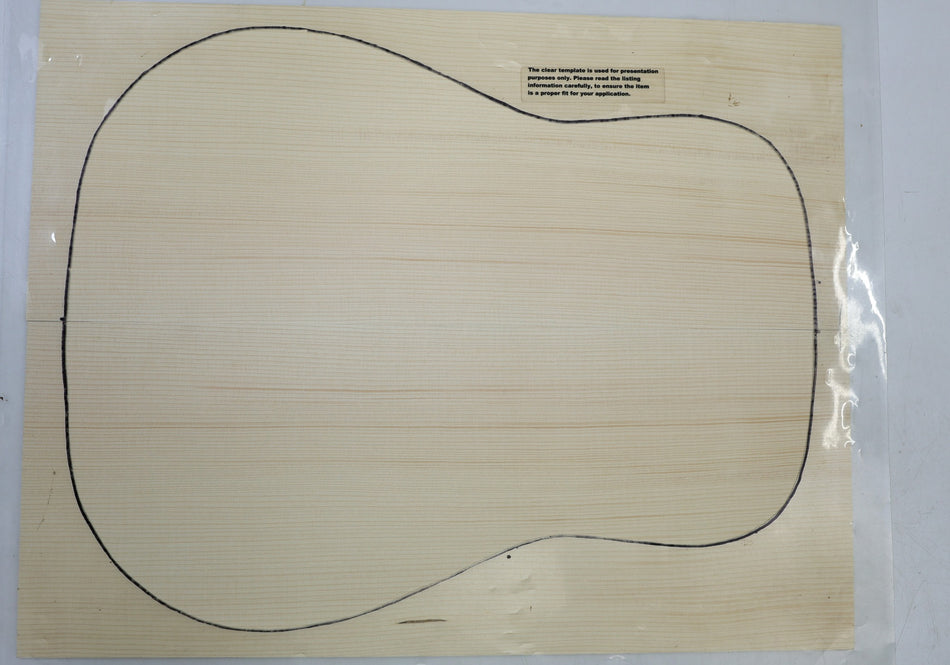 Red Spruce Dreadnought Guitar Set, 0.19" thick (Standard 3★) - Stock# 6-6427