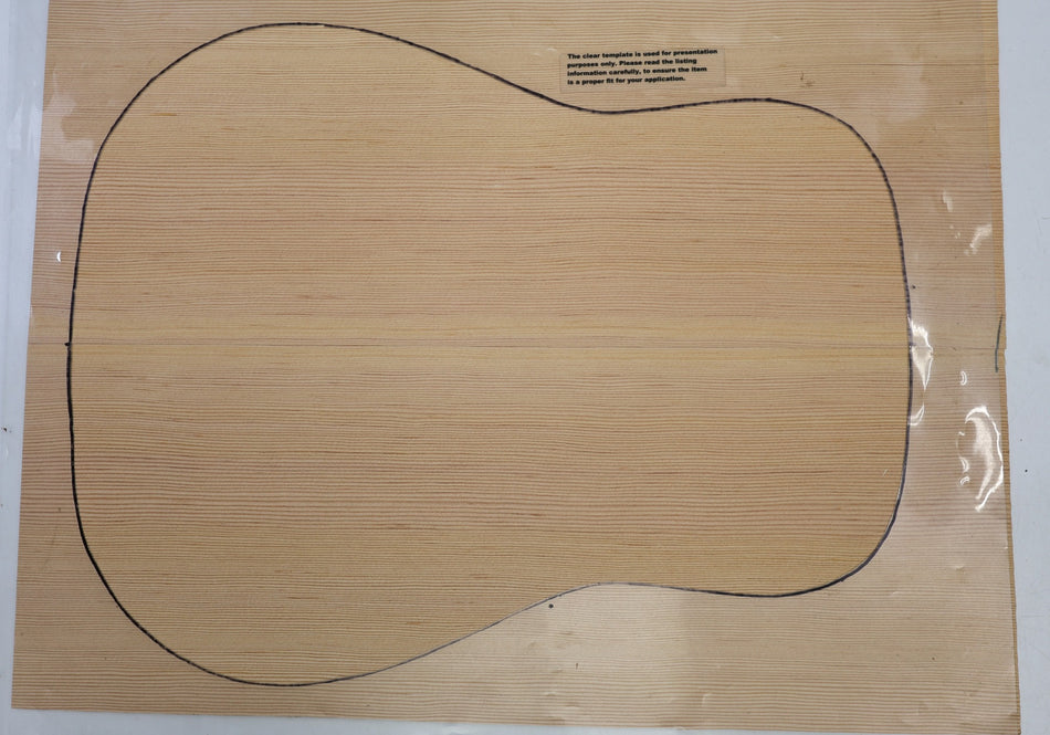 Douglas-Fir Dreadnought Guitar Set, 0.17" thick (+Professional) - Stock# 6-6450