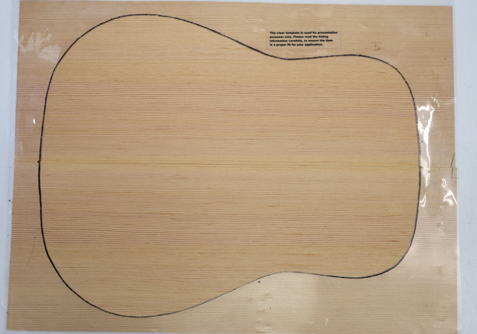 Douglas-Fir Dreadnought Guitar Set, 0.17" thick (Standard 3★) - Stock# 6-6478