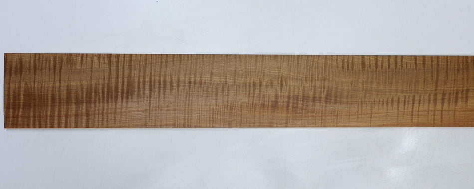 Torrefied Maple Flame Bass Fingerboard, 0.29" x 3.6" x 30" unslotted (GREAT FIGURE) - Stock# 6-6486