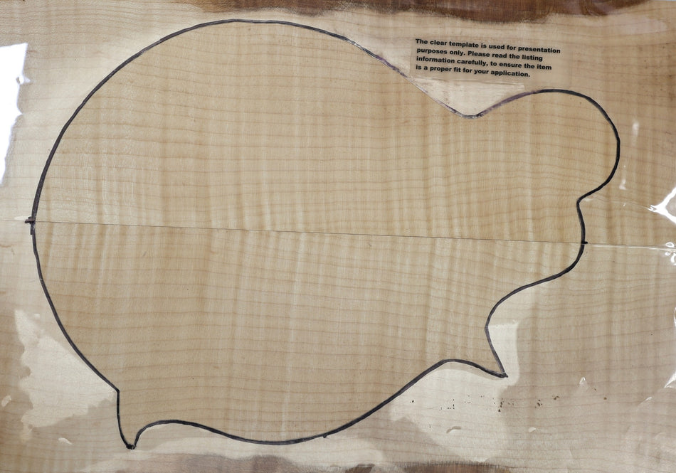 Maple Flame BassWing / Mandolin / Violin set, 1" thick - Stock# 6-6487