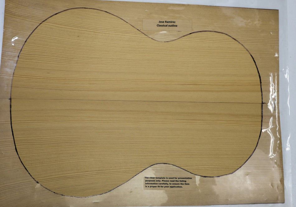 Torrefied Red Spruce Parlor Set, 0.17" thick (Professional) - Stock# 6-6492