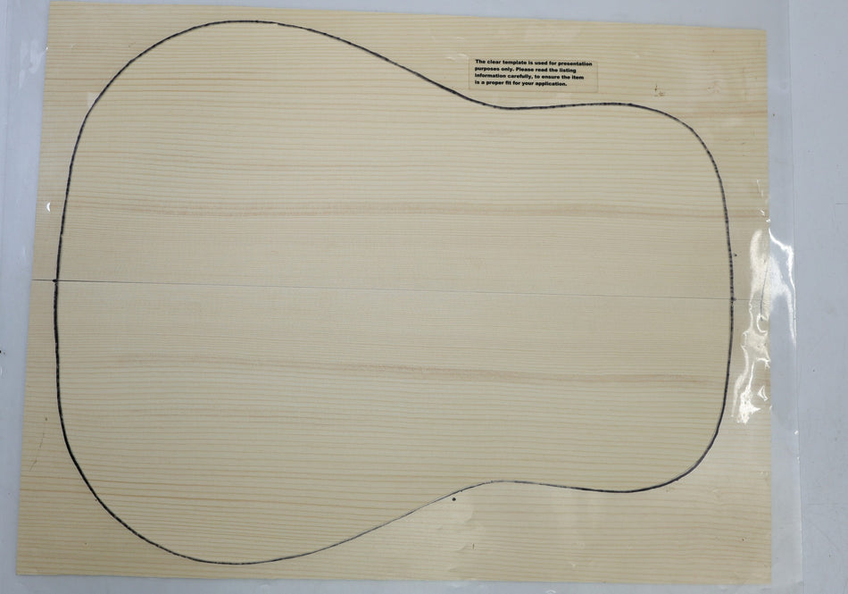 Red Spruce Dreadnought Guitar Set, 0.19" thick (Standard 3★) - Stock# 6-6493