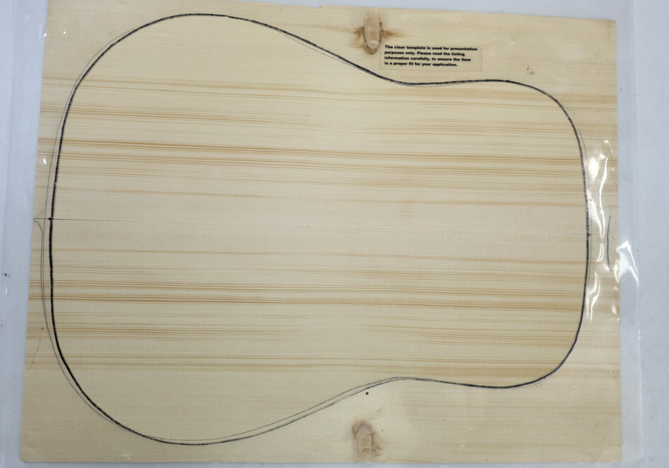 Red Spruce Dreadnought Guitar Set, 0.18" thick (Professional)  - Stock# 6-6503