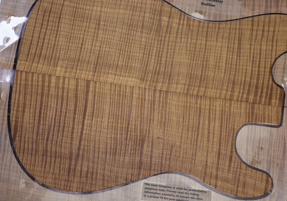 Torrefied Maple Flame Guitar set, 0.25" thick (HIGH FIGURE 4★) - Stock# 6-6527