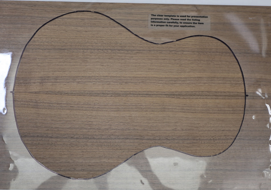 Back & Side set Walnut (Black) Baritone Ukulele / Flat Mandolin - Stock# 6-6564