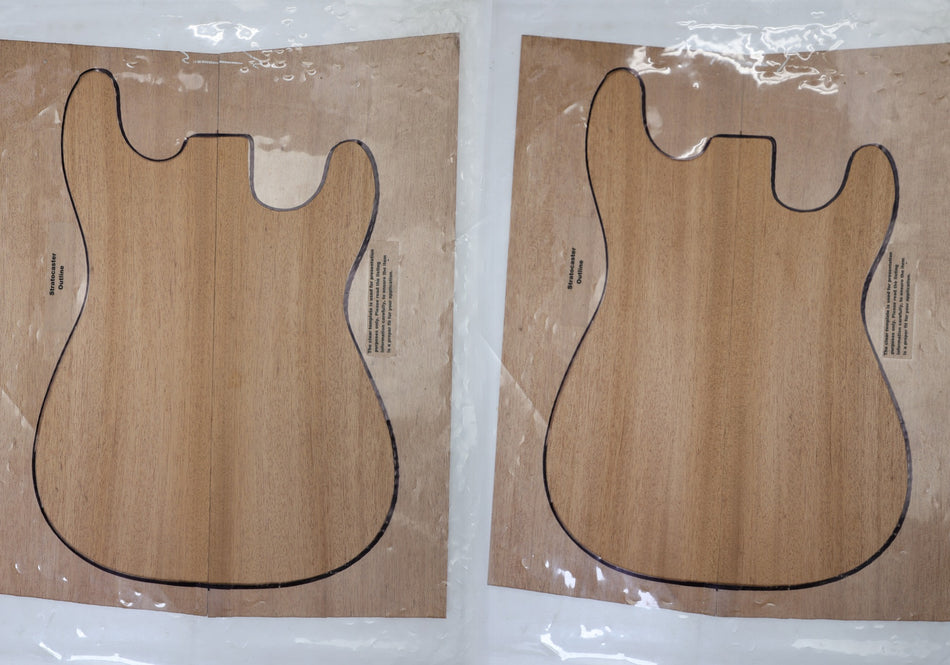 Khaya African Mahogany, 2 Matched sets, 0.25" thick - Stock# 6-6592
