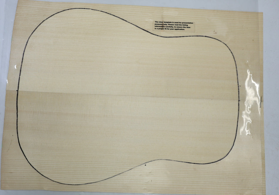 European Spruce Dreadnought Guitar Set, 0.15" thick (HIGH GRADE 4★) - Stock# 6-6609