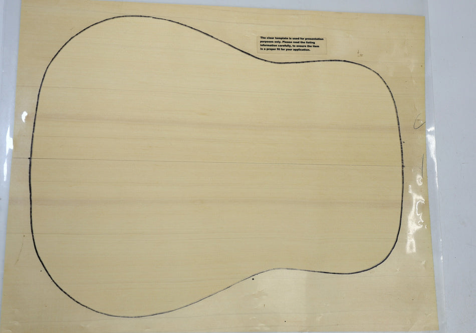 Yellow Cedar Dreadnought Guitar Set, 0.165" thick (+Professional) - Stock# 6-6626