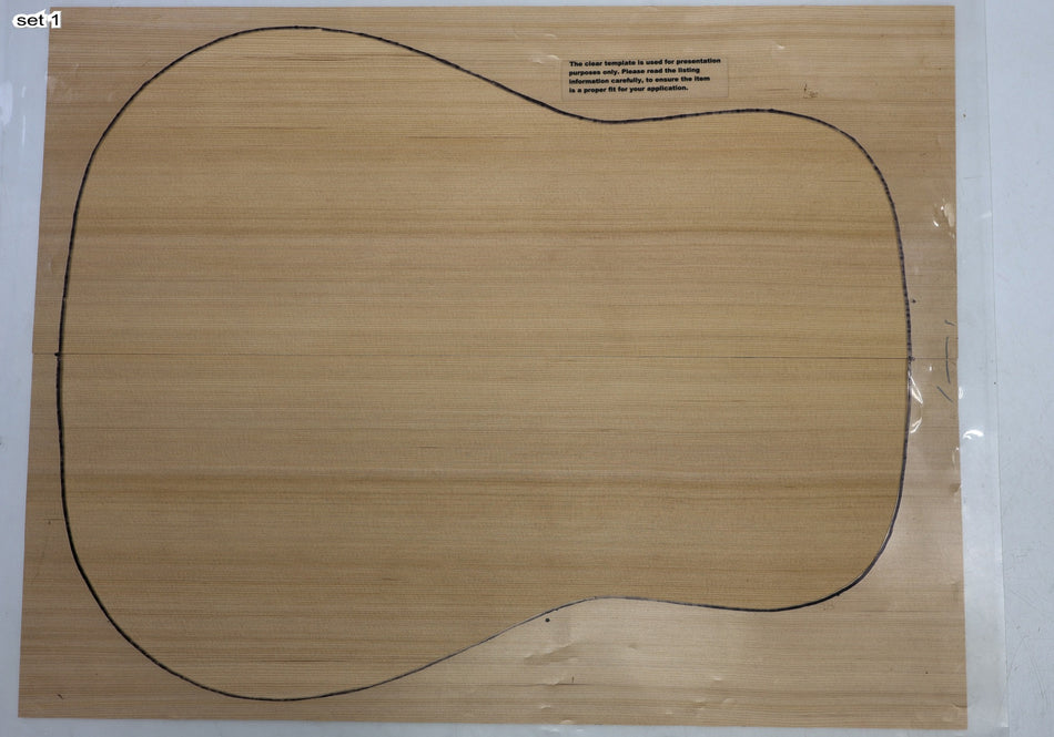 Red Cedar Dreadnought, 2 Guitar Sets 0.17" thick (+Factory) - Stock# 6-6640