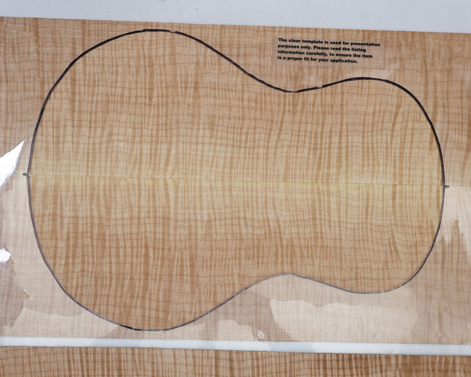 Back & Side set Maple Flame Ukulele / Flat Mandolin (+HIGH FIGURE +4★) - Stock# 6-6648
