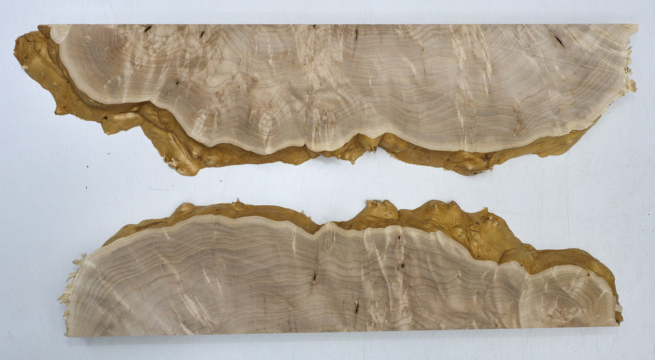 Maple Burl, 2 pieces totaling 19.5" x 8" x 1.4" - Stock# 6-6703