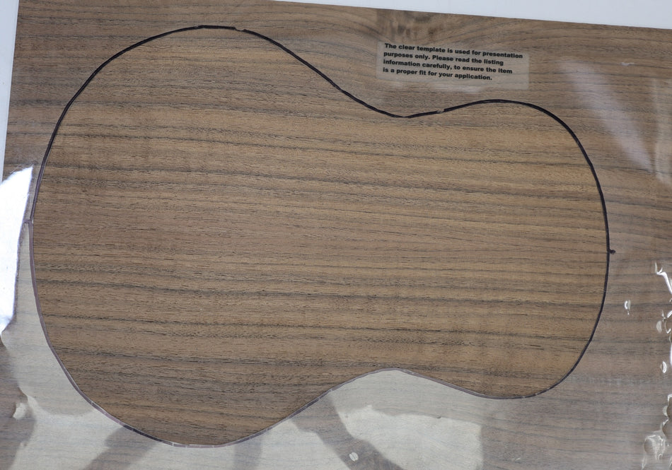 Back & Side set Walnut (Black) Baritone Ukulele / Flat Mandolin - Stock# 6-6758
