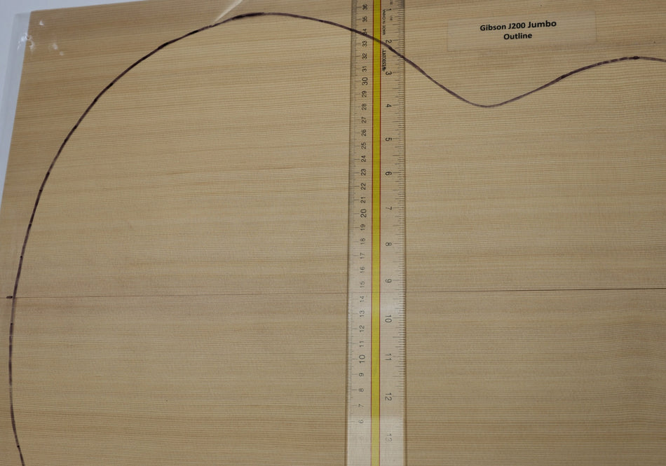 Red Cedar Jumbo Guitar Set, 0.13" thick (Standard) - Stock# 6-6768