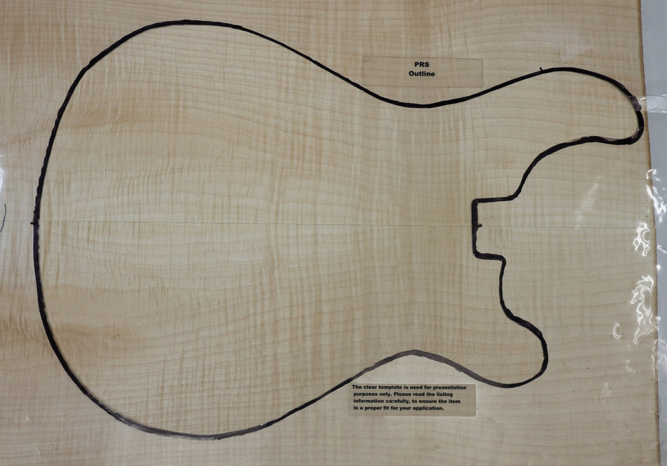 Maple Flame Archtop Guitar set, 0.89" thick (Great Figure) - Stock# 6-6775
