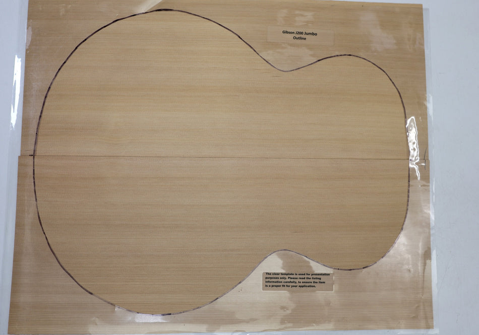 Red Cedar Jumbo Guitar Set, 3mm thick (+Professional) - Stock# 6-6788