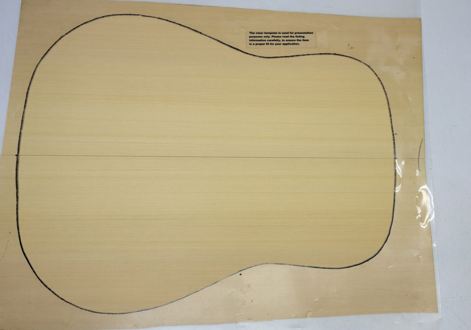 Yellow Cedar Dreadnought Guitar Set, 0.17" thick (HIGH GRADE) - Stock# 6-6874