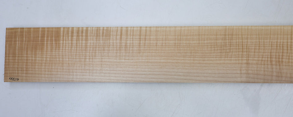 Maple Flame Neck Blank 0.9" x 4.5" x 28.8" (Great Figure) - Stock# 6-6880