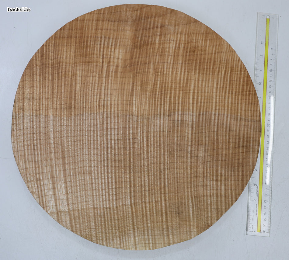Maple Flame Round 15" diameter x 2.3" (PREMIUM FIGURE) - Stock# 6-6896