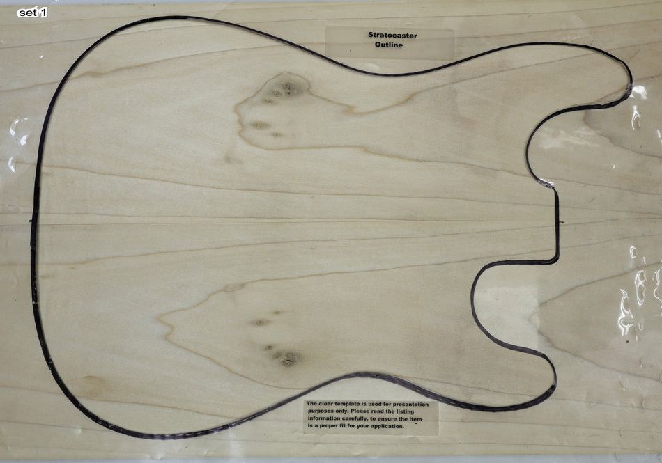 2 matched Tulip Poplar Guitar sets, 0.26" thick - Stock# 6-6918