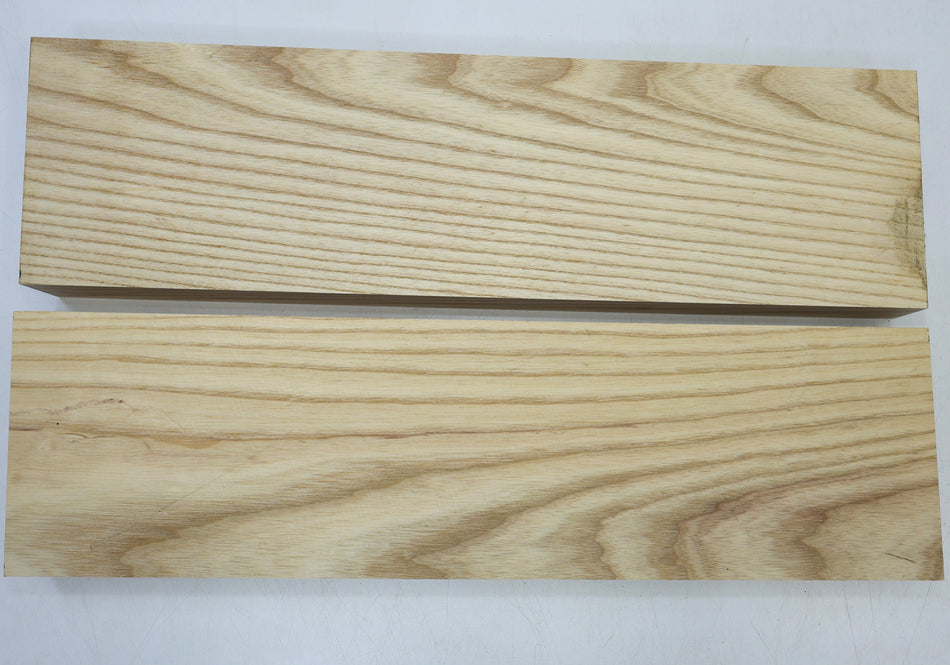White Ash BassWing body blank, unglued 2pc, 1.87" thick - Stock# 6-6956