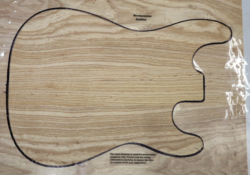 Swamp Ash body blank, Glued 3pc, 1.96" thick (Standard) - Stock# 6-6958
