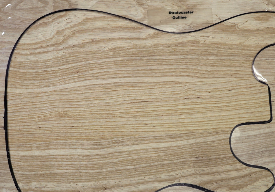 Swamp Ash body blank, Glued 3pc, 1.96" thick (Standard) - Stock# 6-6958