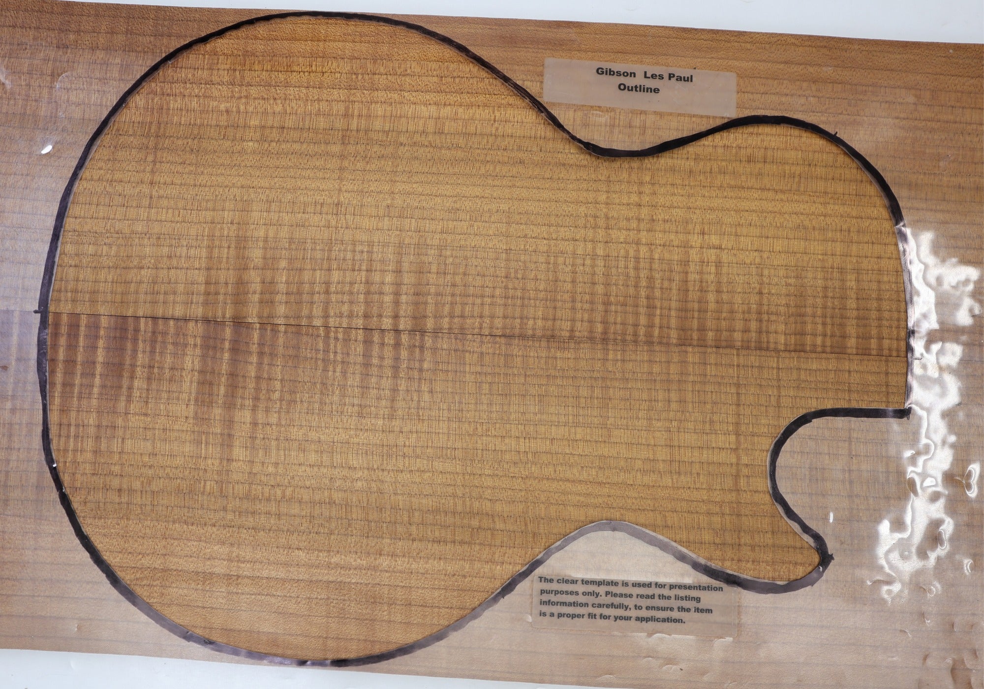 Maple flame drop top guitar set of two pieces, highly figured