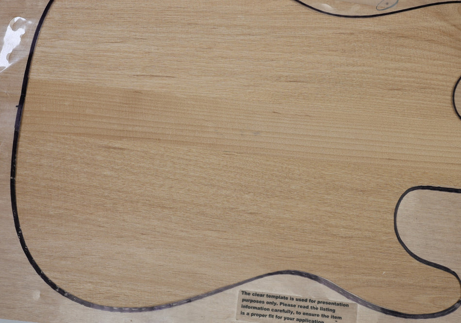 Alder body blank, Glued 3pc, 1.79" thick (+STANDARD) - Stock# 6-6970