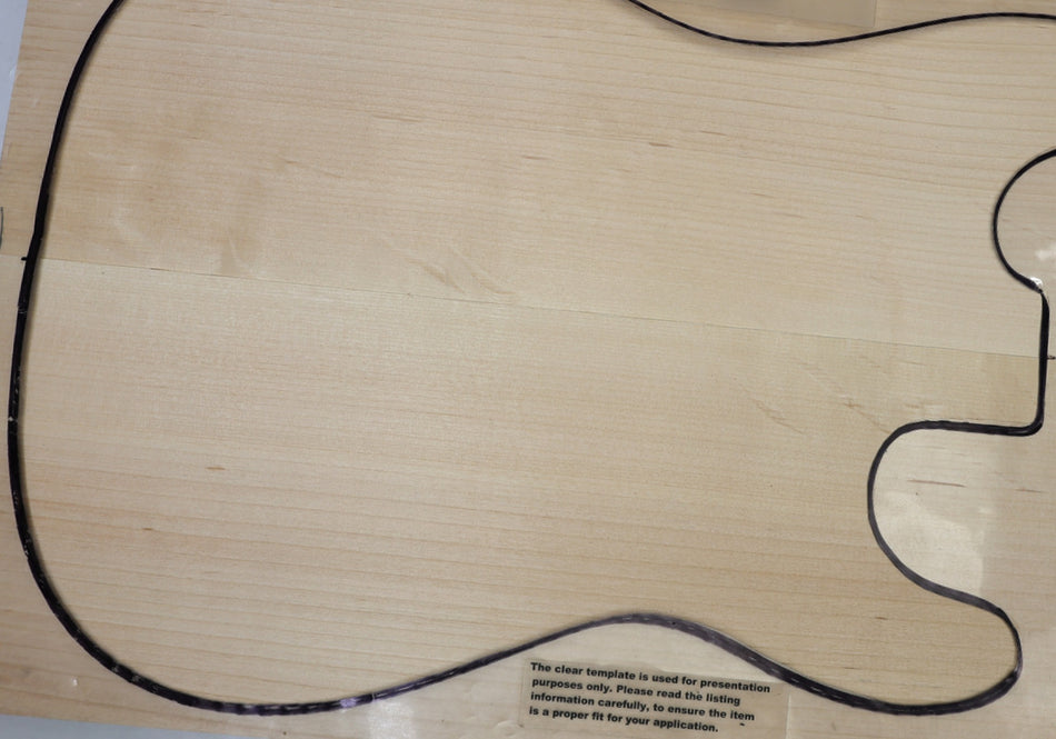 Alder body blank, unglued 2pc, 1.72" thick (+STANDARD +3★) - Stock# 6-6979