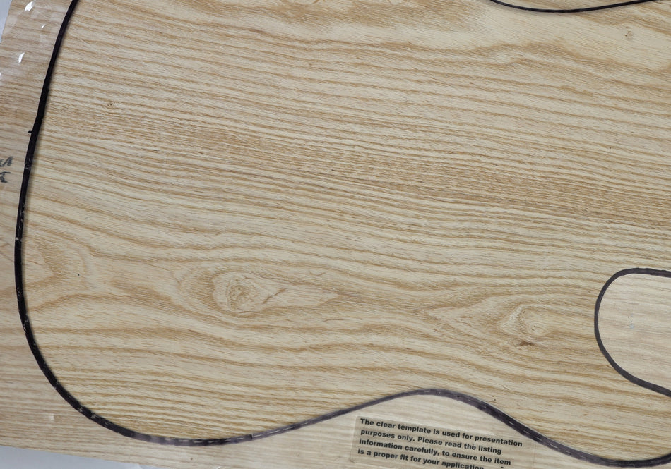 Swamp Ash body blank, unglued 2pc, 1.87" thick (+STANDARD) - Stock# 6-6980