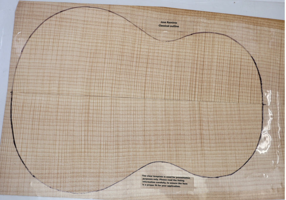 Maple Flame Guitar set, 0.125" thick (PREMIUM FIGURE) - Stock# 6-6988
