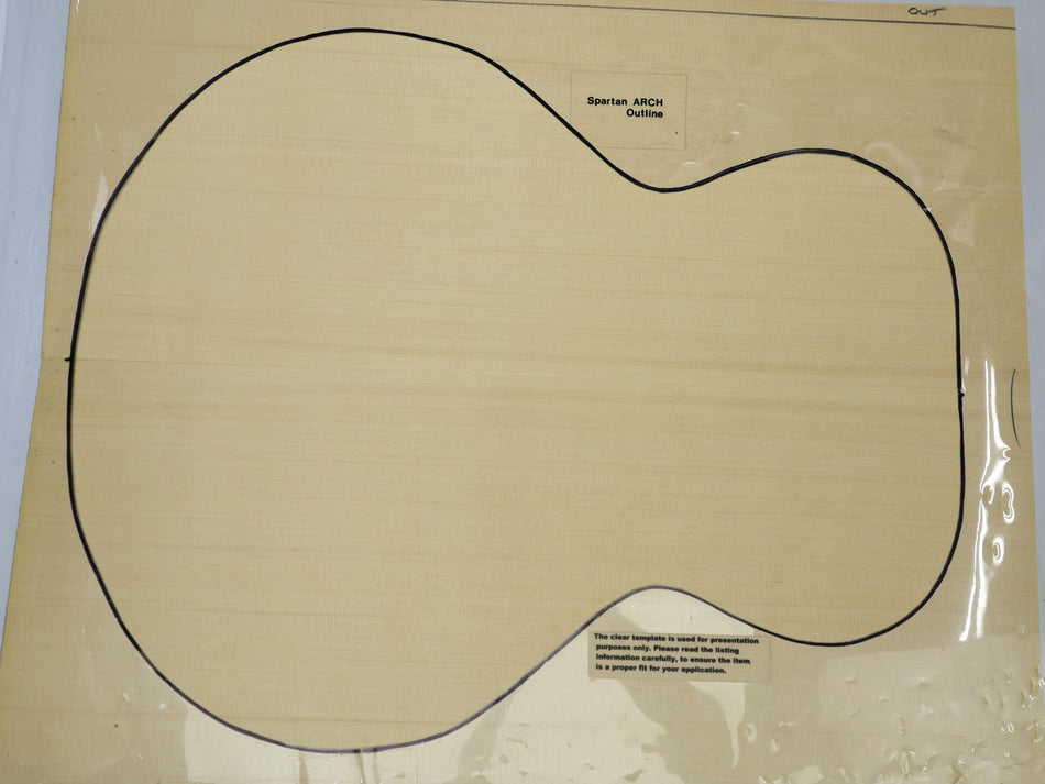Yellow Cedar Archtop Guitar set, 1.1" thick (HIGH GRADE 4★) - Stock# 6-7006