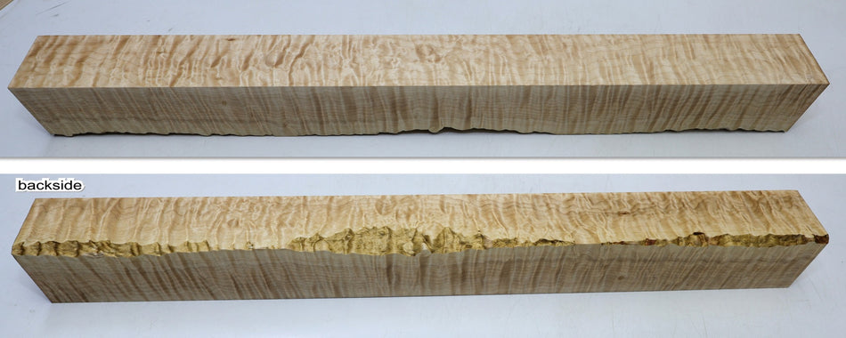 Maple Flame Spindle Square 2" x 21.7" (HIGH FIGURE) - Stock# 6-7020