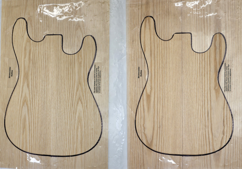 2 matched White Ash Guitar sets, 0.33" thick - Stock# 6-7022