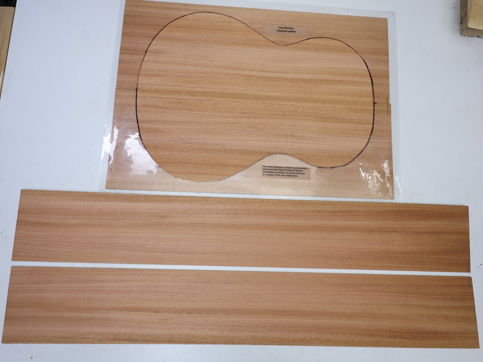 Back & Side set Fijian Mahogany, Classical (HIGH GRADE) - Stock# 6-7024