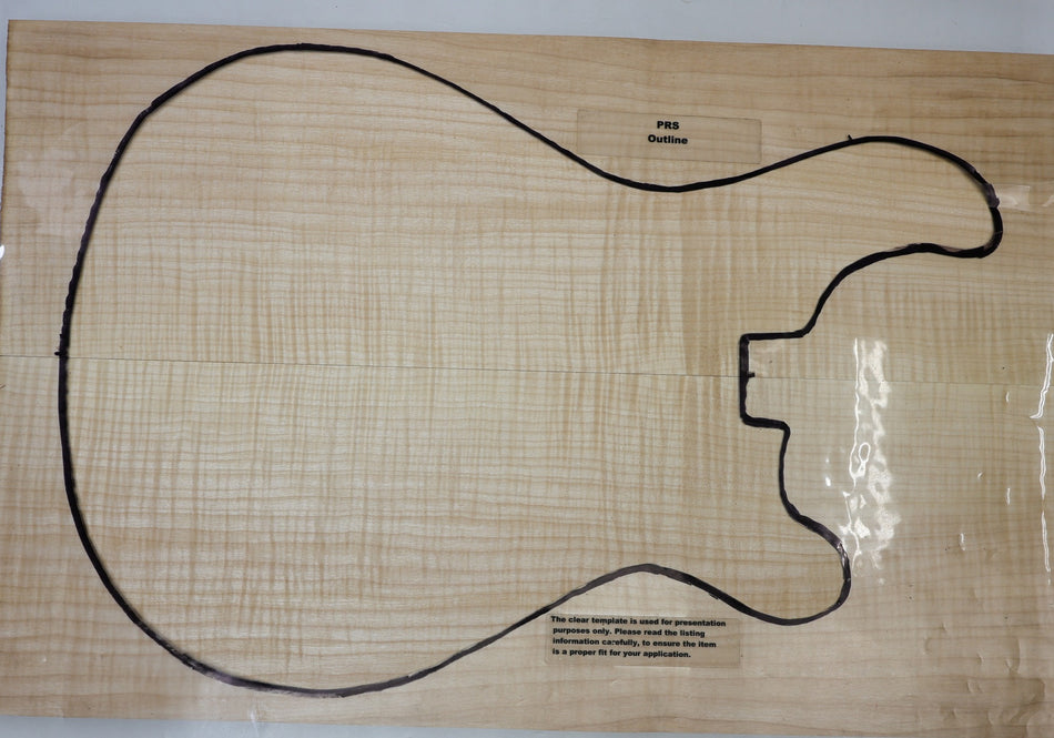 Maple Flame Guitar set, 1" thick (Great figure, 2nd) - Stock# 6-7032