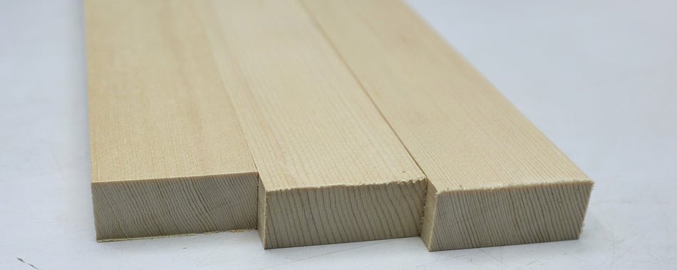 Engelmann Spruce Bracewood, 3 blocks 0.82" x 2" x 20.7" - Stock# 6-7036