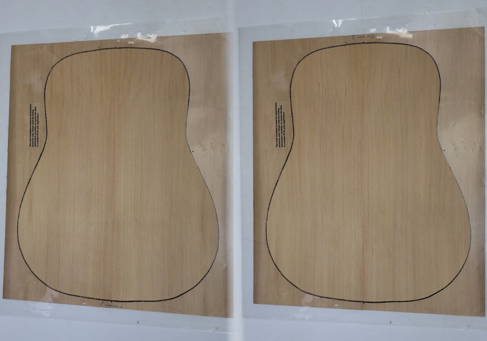 Red Cedar Dreadnought, 2 Guitar Sets 0.16" thick (+Factory) - Stock# 6-7040