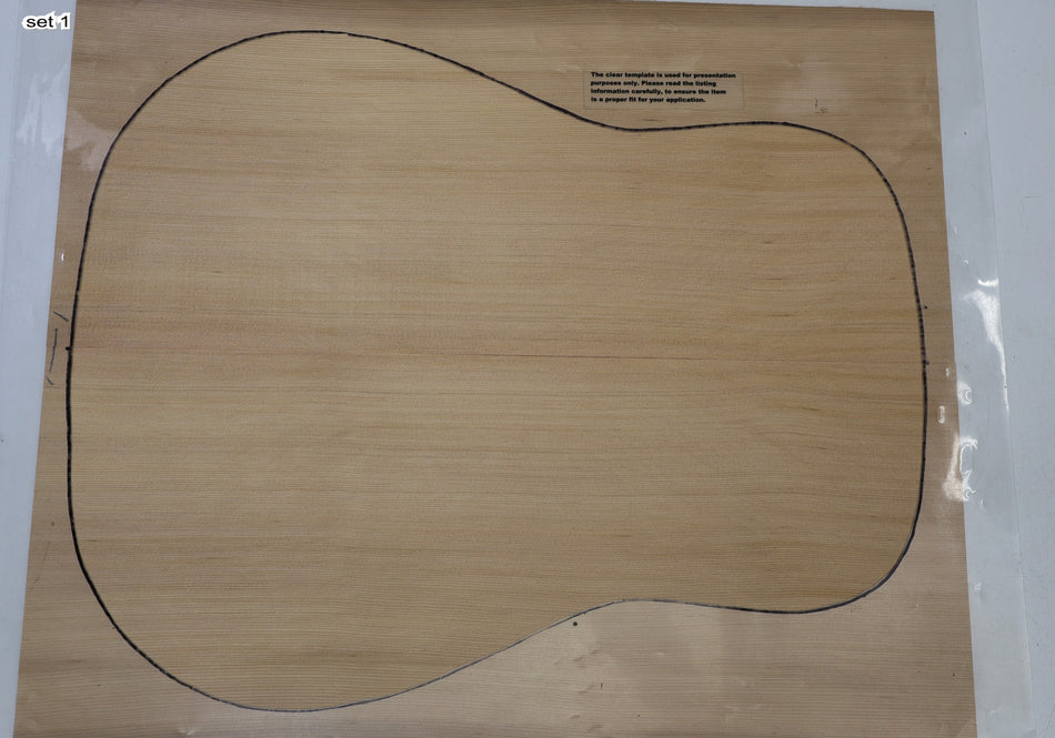 Red Cedar Dreadnought, 2 Guitar Sets 0.16" thick (+Factory) - Stock# 6-7040