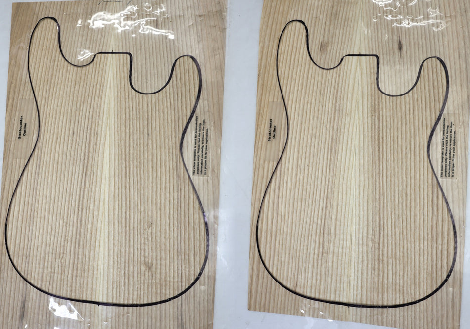 2 matched White Ash Guitar sets, 0.24" thick - Stock# 6-7043