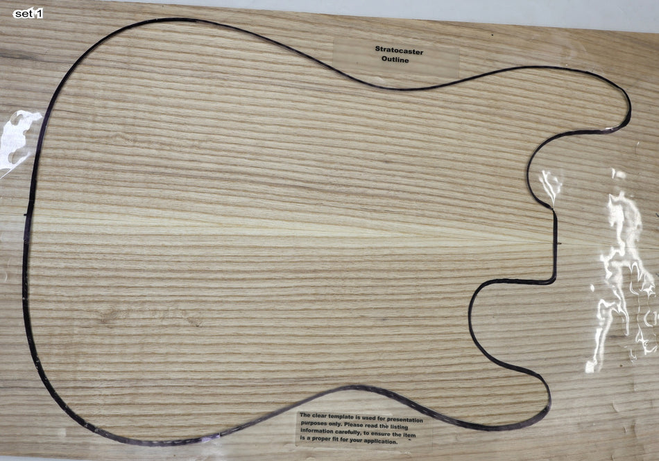 2 matched White Ash Guitar sets, 0.24" thick - Stock# 6-7043