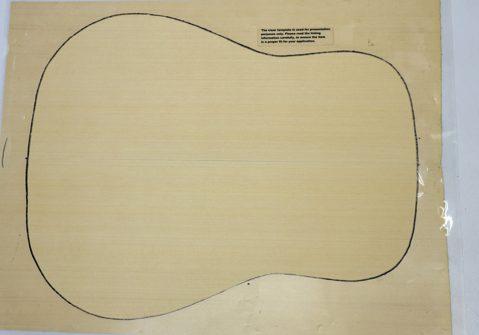 Yellow Cedar Dreadnought Guitar Set, 0.165" thick (HIGH GRADE) - Stock# 6-7051