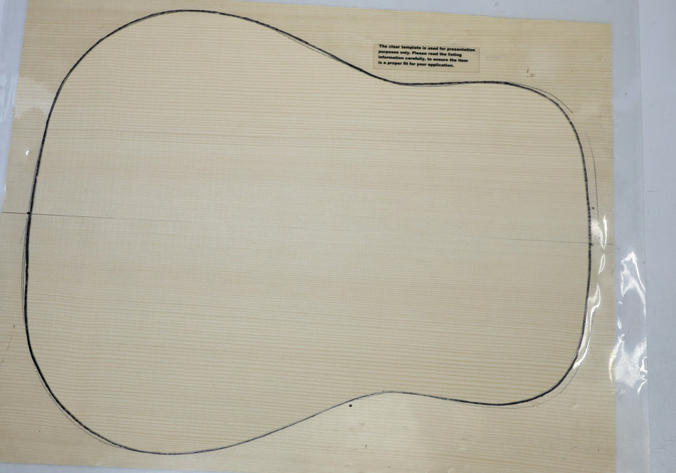 Red Spruce Dreadnought Guitar Set, 0.19" thick (HIGH GRADE) - Stock# 6-7053