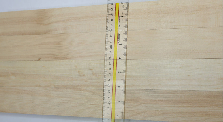 Engelmann Spruce Bracewood, 4 blocks 0.8" x 2" x 20.5" - Stock# 6-7057