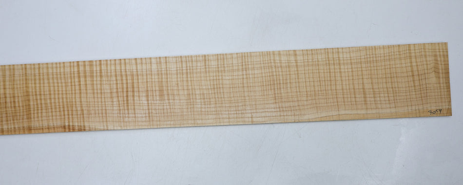 Maple Flame Bass Fingerboard, 35.4" long, unslotted (HIGH FIGURE 4★) - Stock# 6-7059